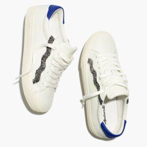 Sidewalk Low-Top Sneakers in Leather and Calf Hair: Wave Edition